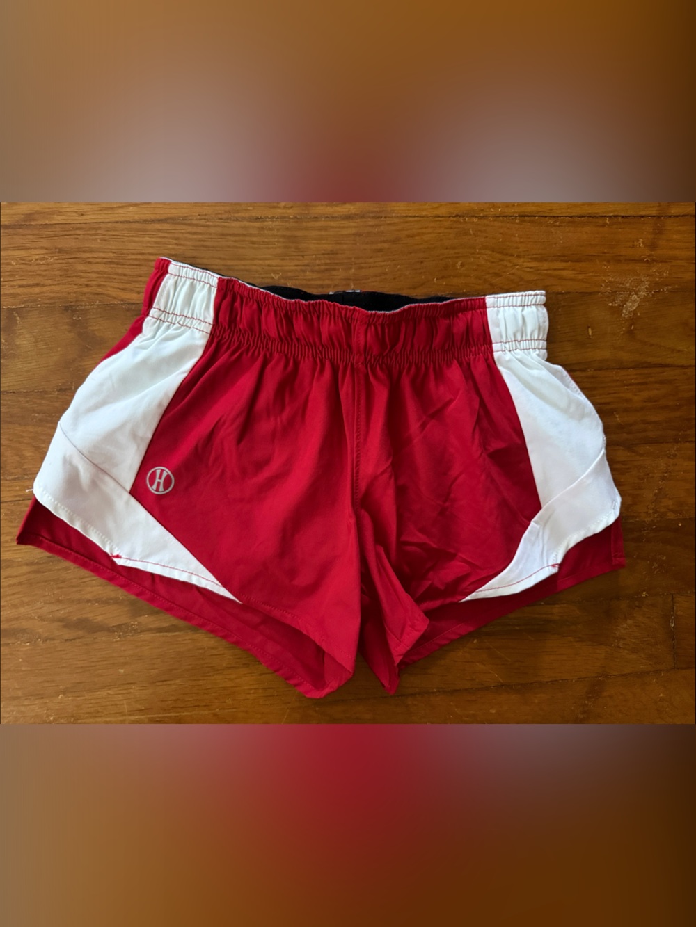 Holloway Red and White Girls' Athletic Shorts